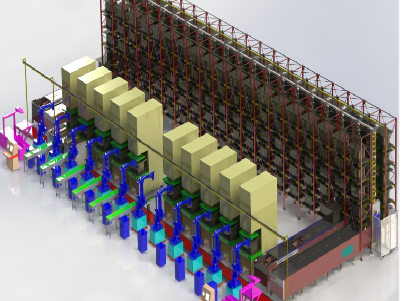 Integration of die set-up and automatic die changing